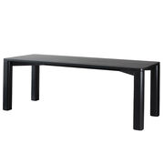 Corner Bar medium black satin ash table